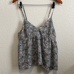 cottagecore floral cropped blouse